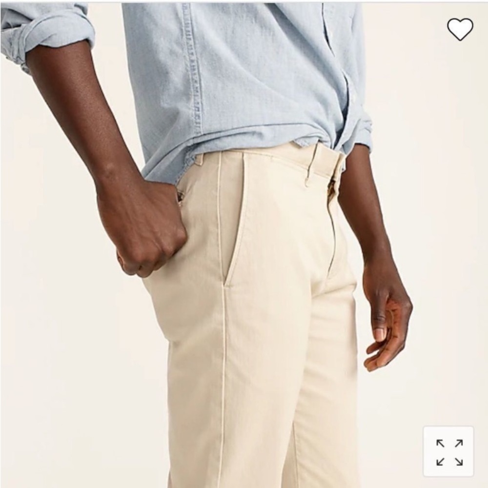 NWT J. Crew 484 Slim Stretch Mens 31 x 34 Tan Beige Chino Khakis Casual Pants - Picture 2 of 4
